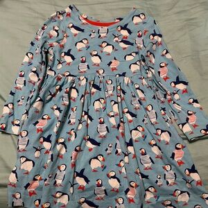 Mini Boden Light Blue Puffin Dress